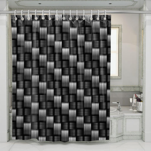 weaving metal pattern shower curtains