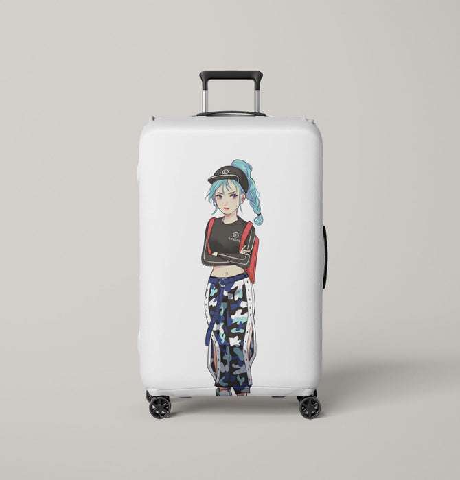 woman streetwear anime hypebeast Luggage Cover