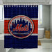 wood texture new york mets shower curtains - Grovycase