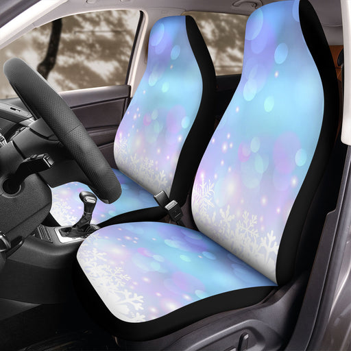 white christmas and bokeh light Car Seat Covers