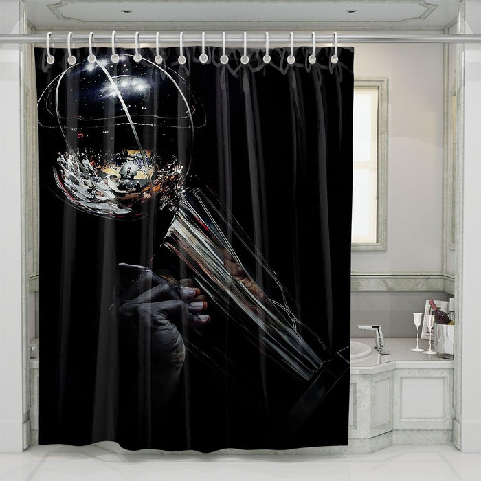 trophy for the winner nba shower curtains