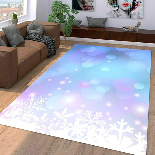 white christmas and bokeh light Living room carpet rugs