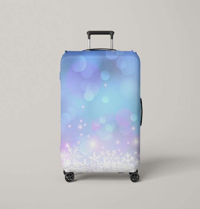 white christmas and bokeh light Luggage Cover | suitcase