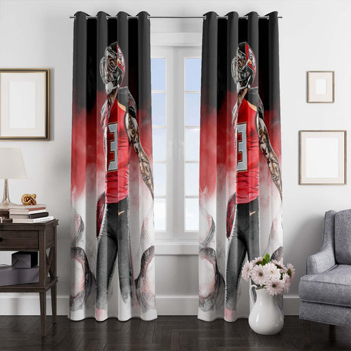 true man mike evans football player window Curtain