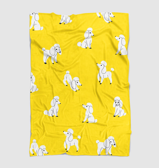 white dogs really cute poses Ultra soft fleece blanket