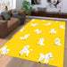 white dogs really cute poses Living room carpet rugs