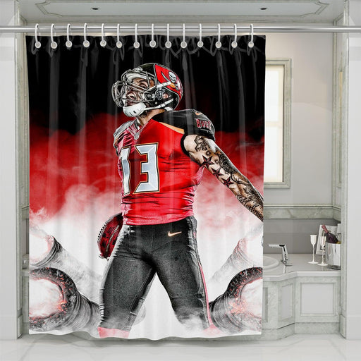 true man mike evans football player shower curtains