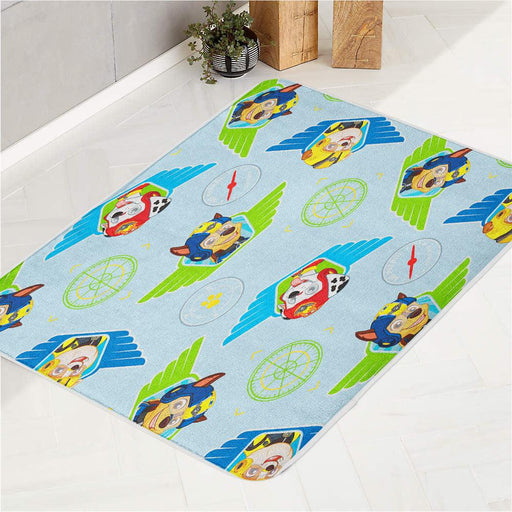 world of dogs paw patrol pattern bath rugs