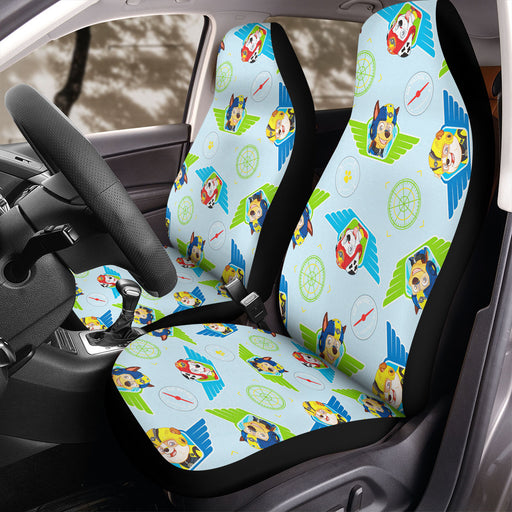 world of dogs paw patrol pattern Car Seat Covers