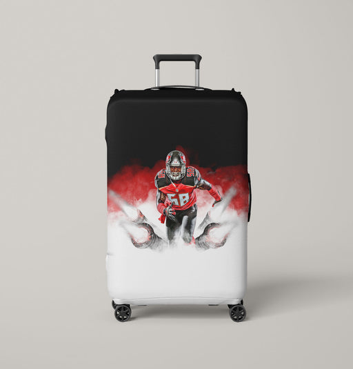 true player of football nfl fog Luggage Covers | Suitcase