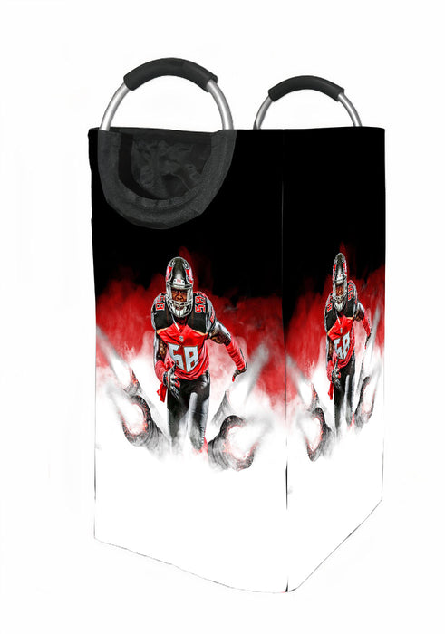 true player of football nfl fog Laundry Hamper | Laundry Basket