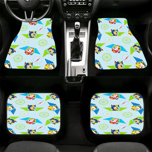 world of dogs paw patrol pattern Car floor mats Universal fit