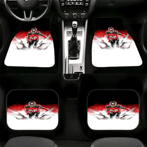 true player of football nfl fog Car floor mats Universal fit