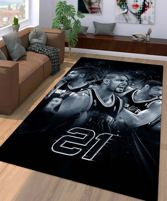 twenty one best player basketball Living room carpet rugs