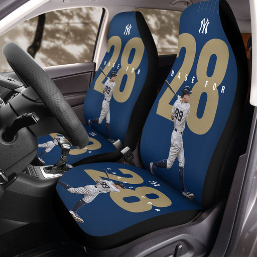 yankees chase for 28 player Car Seat Covers