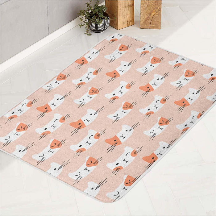 wink eyes expressions cats bath rugs