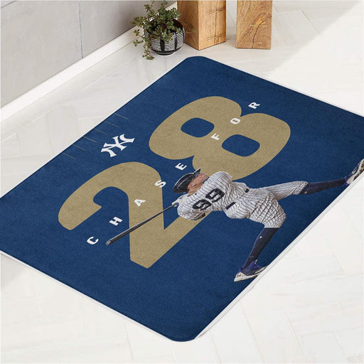 yankees chase for 28 player bath rugs