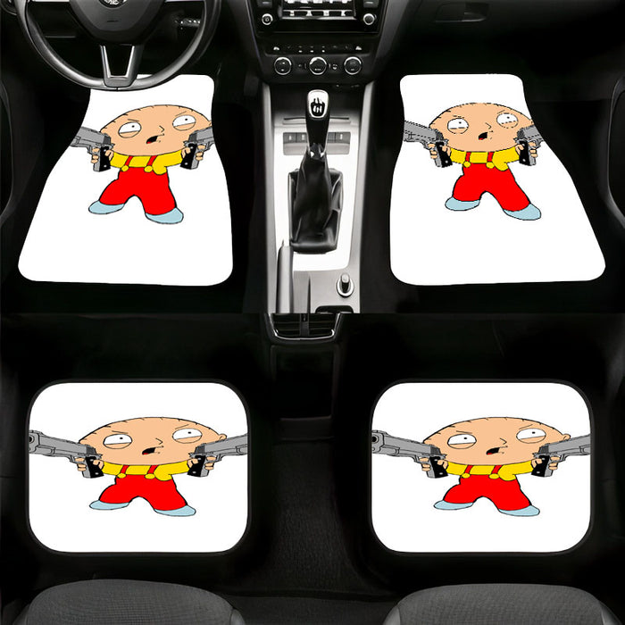 two hand gun family guy kids Car floor mats Universal fit