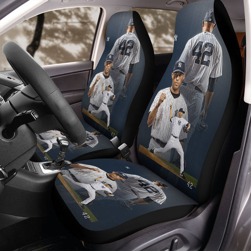 yankees legend player mariano rivera Car Seat Covers