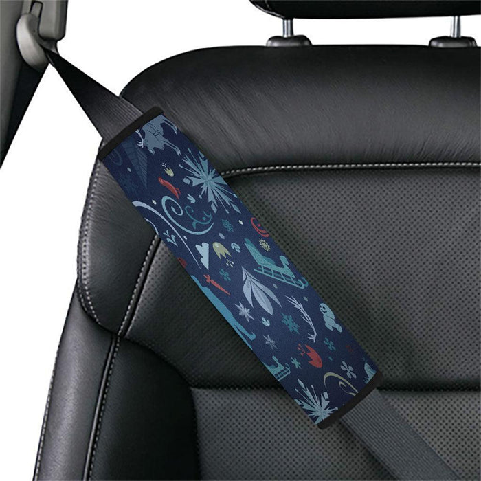 winter at night with olaf on frozen movies Car seat belt cover