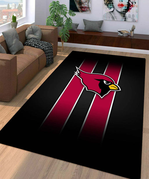 two line of arizona cardinals Living room carpet rugs