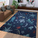 winter at night with olaf on frozen movies Living room carpet rugs