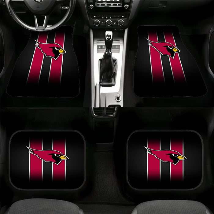 two line of arizona cardinals Car floor mats Universal fit