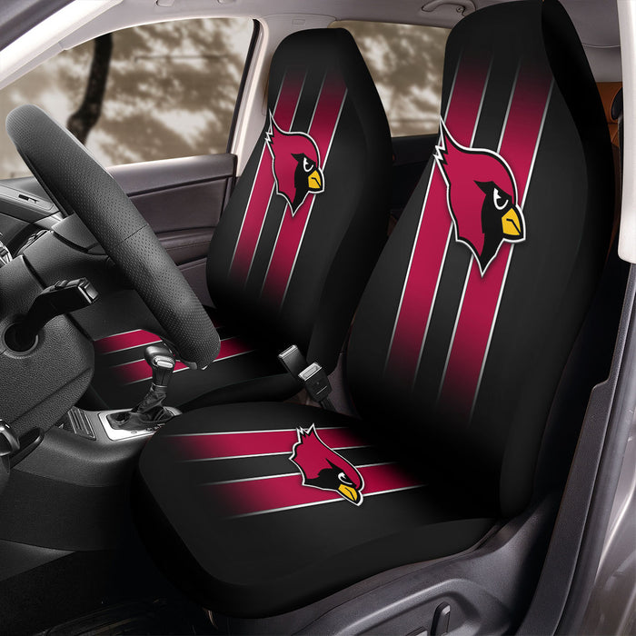 two line of arizona cardinals Car Seat Covers