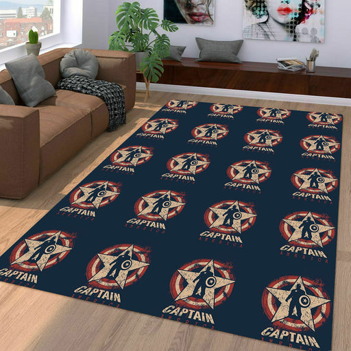 winter soldier captain america Living room carpet rugs