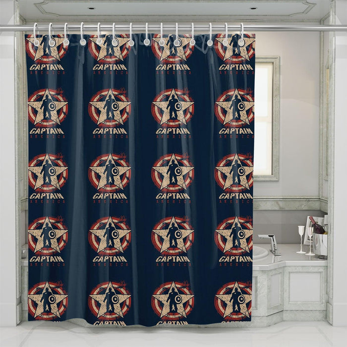 winter soldier captain america shower curtains