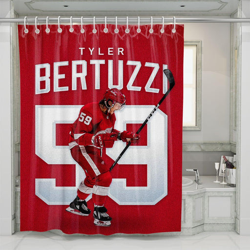 Tyler Bertuzzi shower curtains