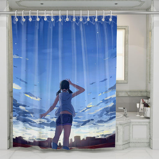 ultra wide weathering with you hina amano shower curtains