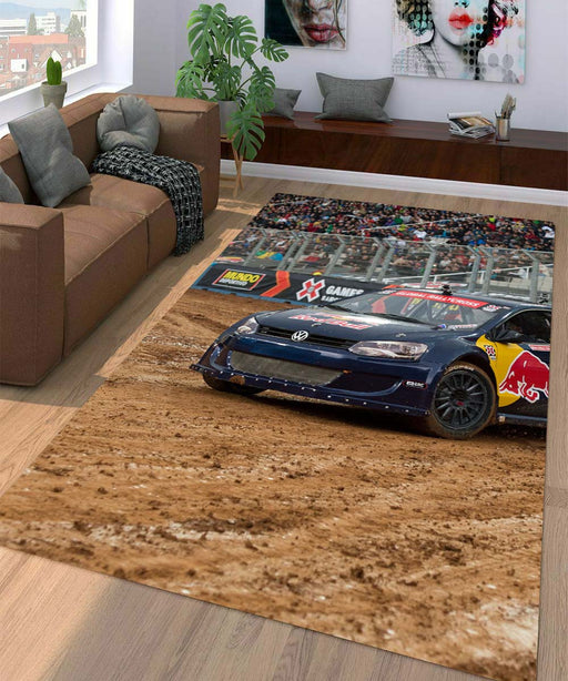 uncontrol car racing redbull Living room carpet rugs