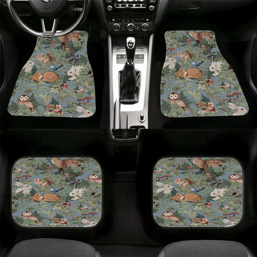 woodlads full of great animals Car floor mats Universal fit