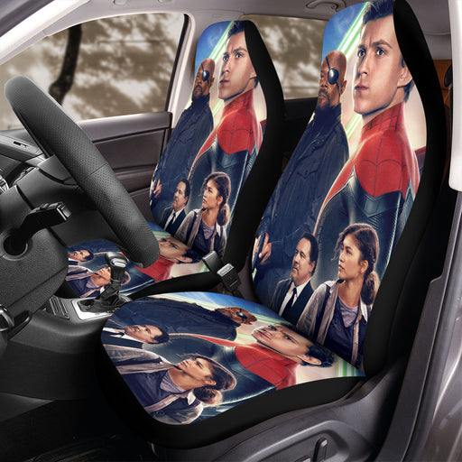zen daya and character of spiderman far from home Car Seat Covers