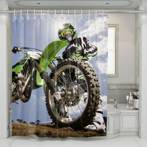 under the sun motocross shower curtains