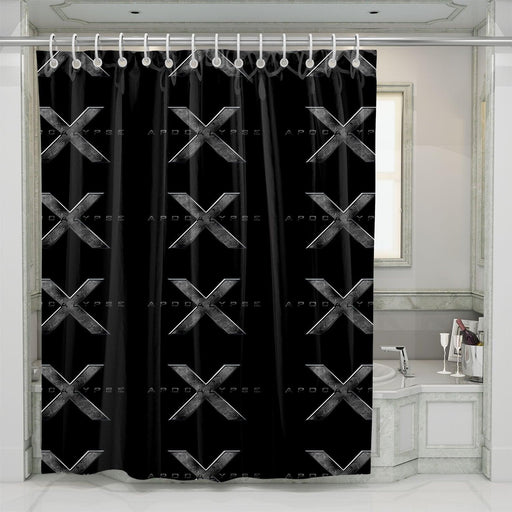 x men apocalypse mutant super hero shower curtains