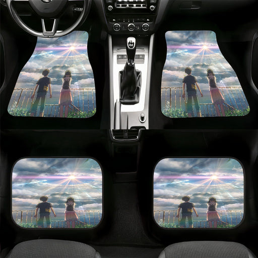 under the sun of weathering with you Car floor mats Universal fit