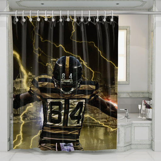 under the thunder antonio brown shower curtains