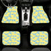 yellow folower blossom Car floor mats Universal fit