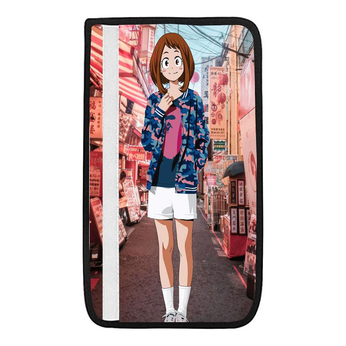 uraraka streetwear from my hero academia Car seat belt cover