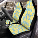 yellow folower blossom Car Seat Covers