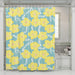 yellow folower blossom shower curtains