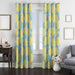 yellow folower blossom window Curtain