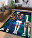 uraraka with bakugo and midoriya Living room carpet rugs