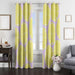 yellow lemon fruit window Curtain