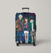 uraraka with bakugo and midoriya Luggage Covers | Suitcase