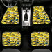 yellow minions invasion Car floor mats Universal fit