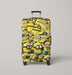 yellow minions invasion Luggage Cover | suitcase