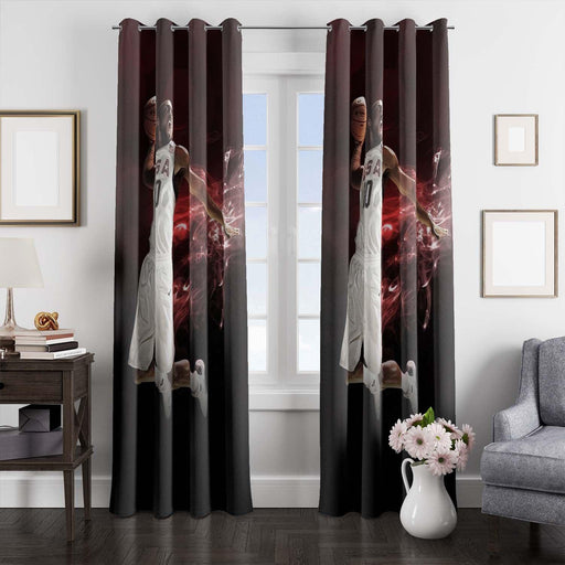 usa slam dunk baskteball window Curtain